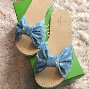 kate spade Shoes - Kate spade denim slides kate spade Shoes - Kate spade denim slides